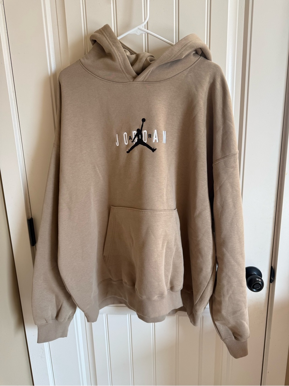 Jordan Men's Crewneck Pullover Hoodie in Taupe
